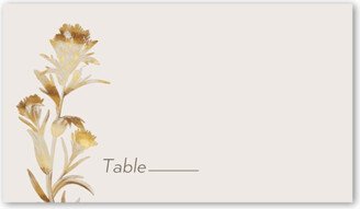 Wedding Place Cards: Golden Grace Wedding Place Card, Gray, Placecard, Matte, Signature Smooth Cardstock