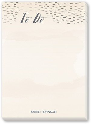 Notepads: Dotted To Do 5X7 Notepad, Pink, Matte