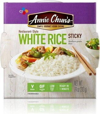 Annie Chuns Annie Chun's Restaurant-Style Medium Grain White Sticky Rice Microwavable Bowl - 7.4oz