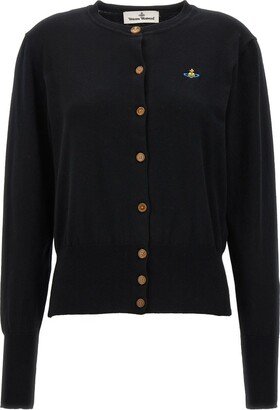 Orb Embroidered Buttoned Cardigan