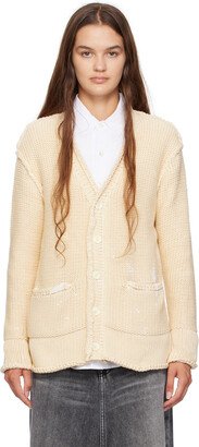 Off-White Rolled Cardigan