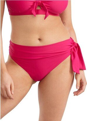 Birdsong Women's Hibiscus Sash Fold-Over Bikini Bottom - S20237-HIBIS 3XL Hibiscus