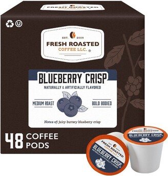 Fresh Roasted Coffee - Blueberry Crisp Flavored Medium Roast Single Serve Pods - 48CT
