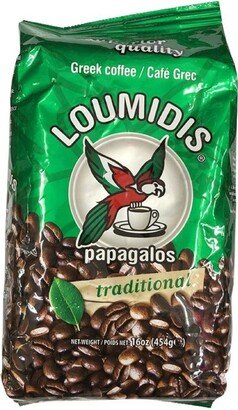 Loumidis Papagalos Greek Coffee Black - Net Wt. 454 Gr