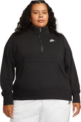 Plus Size Active Sportswear Club 1/2-Zip Fleece Sweatshirt