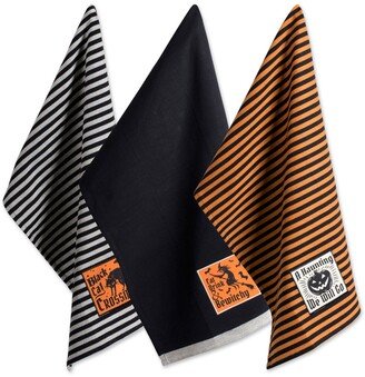 Assorted Happy Haunting Halloween Embellished Dishtowel Set