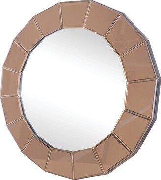 Mirrorize Round Mirror on Mirror Frameless Mirror, 31.5