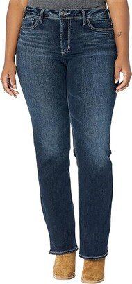 Plus Size Suki Mid-Rise Slim Bootcut Jeans W93616EDB405 (Indigo) Women's Jeans