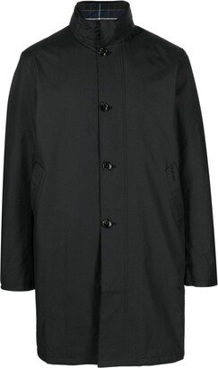Layered Single-Breasted Coat