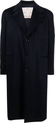 Mark textured single-breasted coat