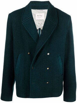 Double-Breasted Fitted Peacoat