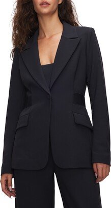 Bonded One-Button Blazer