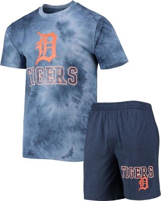 Men's Concepts Sport Navy Detroit Tigers Billboard T-shirt and Shorts Sleep Set