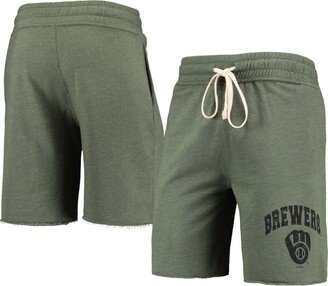 Concepts Sport Men's Milwaukee Brewers Mainstream Tri-Blend Shorts