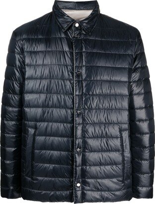 Button-Fastening Padded Jacket