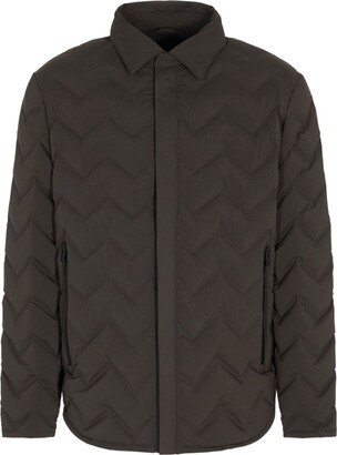 Chevron-Quilted Padded Jacket