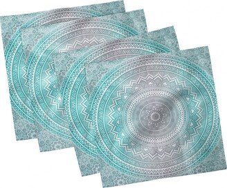 Pale Mandala Set of 4 Napkins, 18