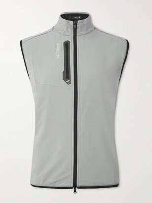 Panelled Cotton-Blend Jersey and Shell Golf Gilet