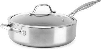 Venice Pro Stainless Steel 5-Qt. Ceramic Nonstick Covered Saute Pan