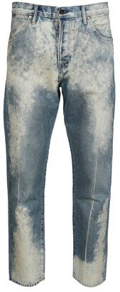 Tapered Fit Washed Effect Jeans