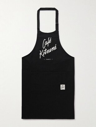 Café Kitsuné Logo-Print Cotton Apron