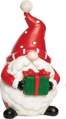 Resin 6 in. Multicolored Christmas Happy Holidays Gnome Figurine