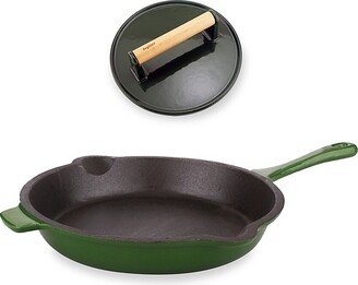 Neo 2-Piece Cast Iron Fry Pan & Steak Press Set