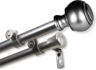 Iselect Home Decor Jaden 13/16 Inch Double Curtain Rod