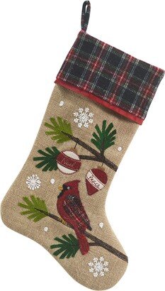 Cardinal Noel Peace Stocking