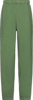Unisex Fleece Sweatpants Knit in Green