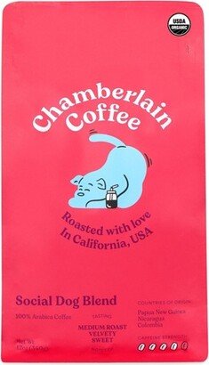 The Ideal Planner Chamberlain Coffee Social Dog Blend Medium Roast Ground Coffee - 12oz