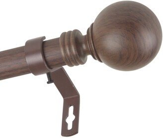 InStyleDesign Pellet 1 inch Faux Wood Curtain Rod