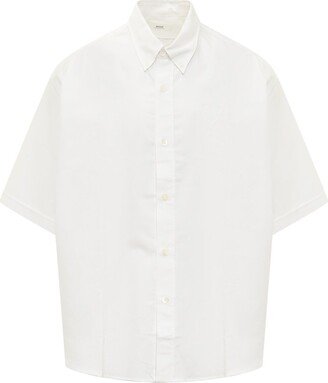 Logo Embroidered Buttoned Shirt-AI