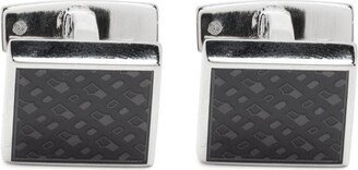 Monogram-Pattern Square Cufflinks