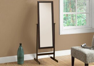 Monarch Specialties Cappuccino Wood Frame 60nch Mirror