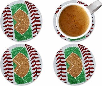 Baseball Field Coasters, Coaster Set, Gift, Coasters Table Decor, Sports Set