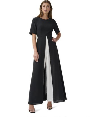 Women's Overlay Crepe Jumpsuit