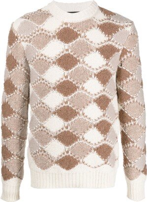 Chunky-Knit Long-Sleeve Jumper-AA