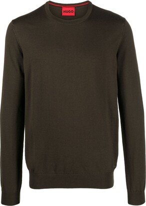 Crew-Neck Long-Sleeve Jumper-AB