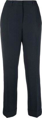 Tapered-Leg Turn-Up Trousers