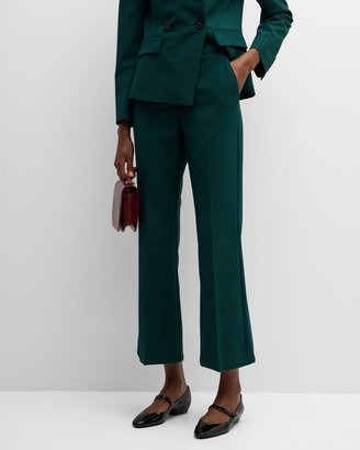 Curzio Cropped Split-Hem Flared Pants