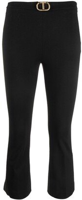 Cropped Tailored Trousers-AM