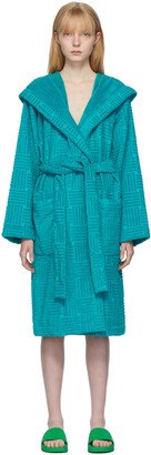 Blue Spongy Bath Robe