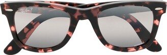 Wayfarer tortoiseshell-frame sunglasses