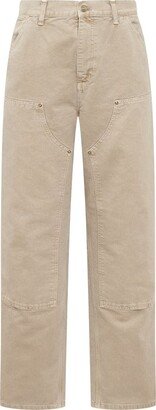 Button Detailed Straight Leg Trousers-AG