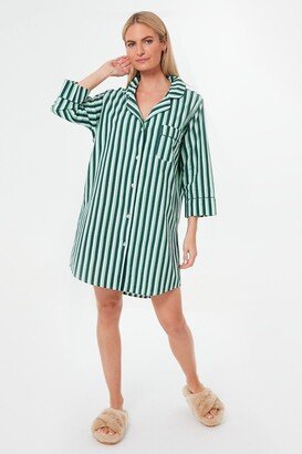 Printfresh x Tuckernuck Spearmint Stripe Nightshirt