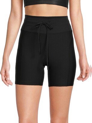 Drawstring Track Shorts-AI