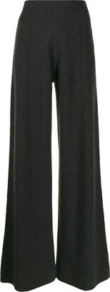 Flared Knit Trousers