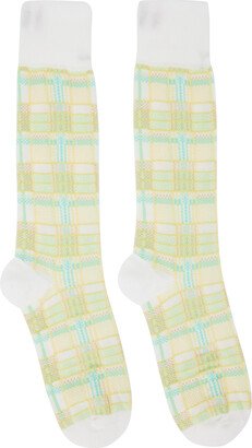 Yellow Check Socks