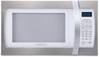 Professional 1.3 Cu. Ft. 1100-Watt Microwave Oven with Smart Sensor Cooking - Stainless Steel/white